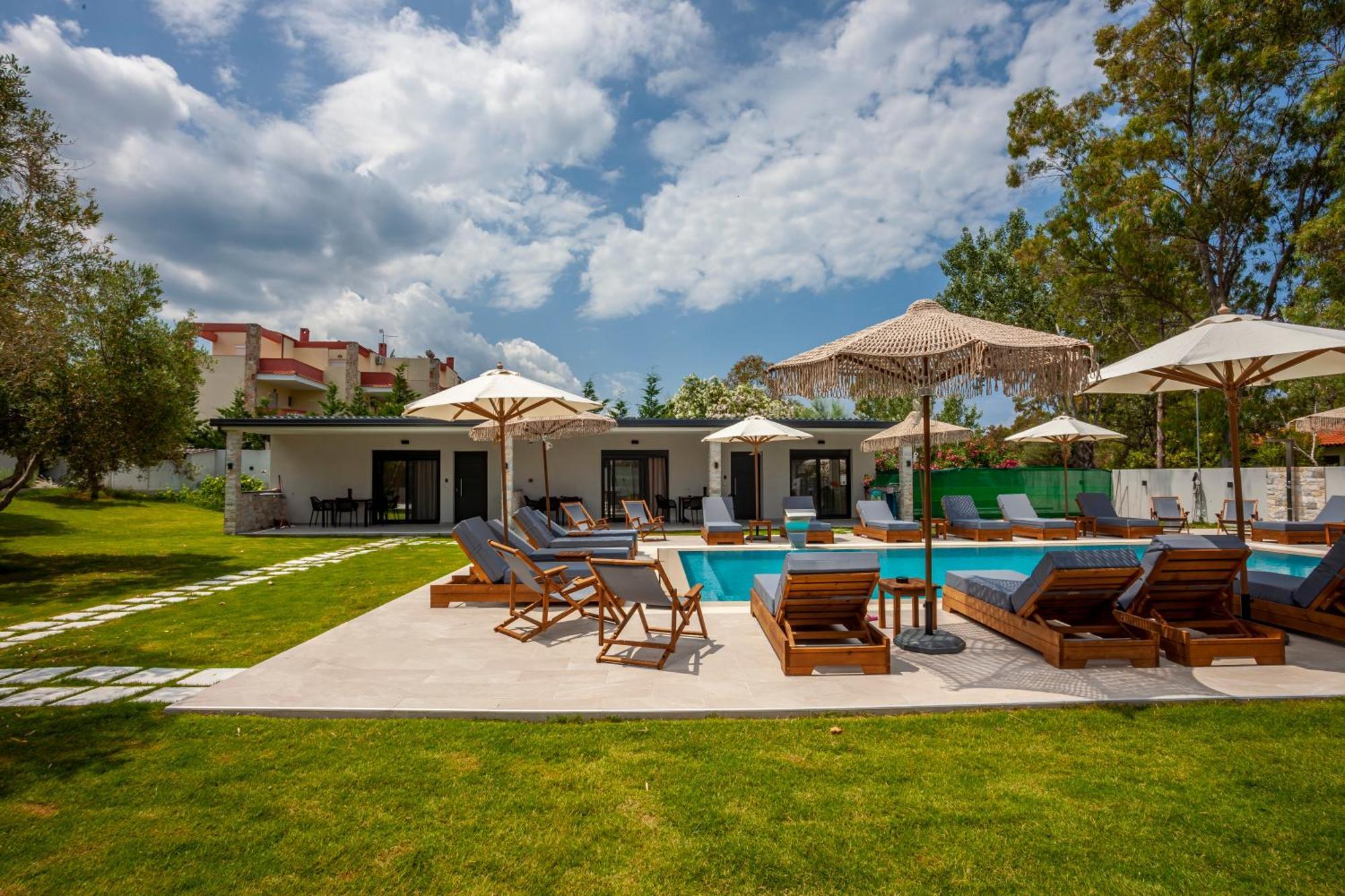 Olia Seaside Residence 120M From The Beach Pefkochori Exteriér fotografie