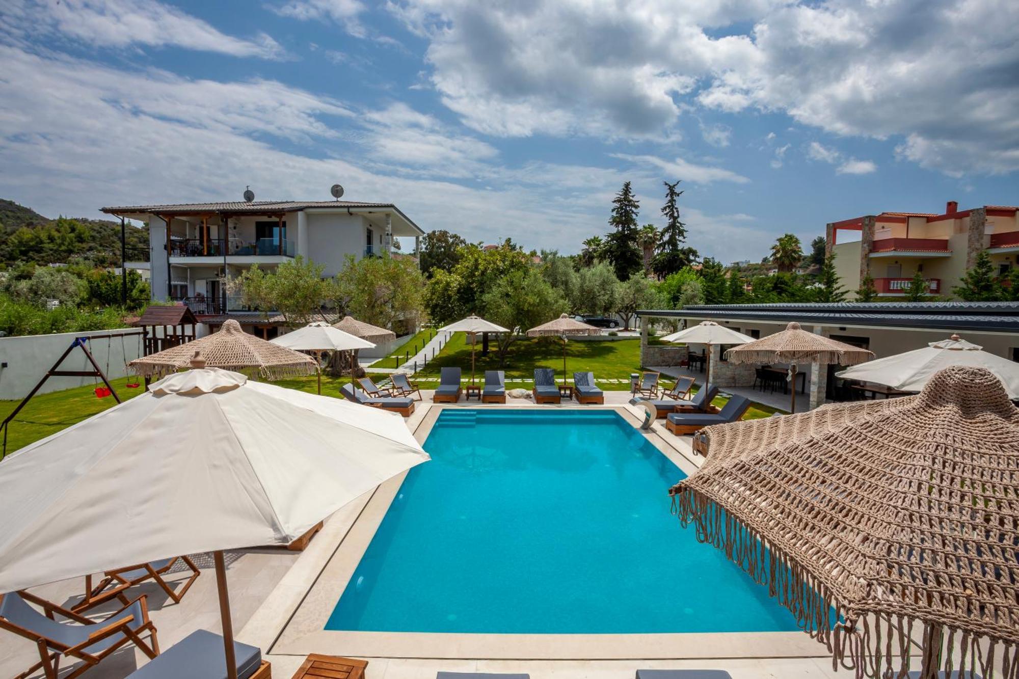 Olia Seaside Residence 120M From The Beach Pefkochori Exteriér fotografie