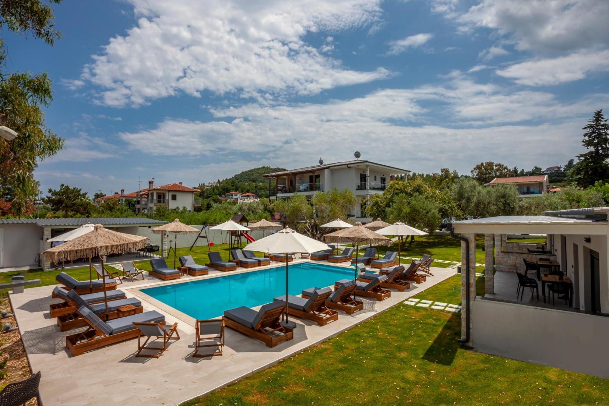 Olia Seaside Residence 120M From The Beach Pefkochori Exteriér fotografie