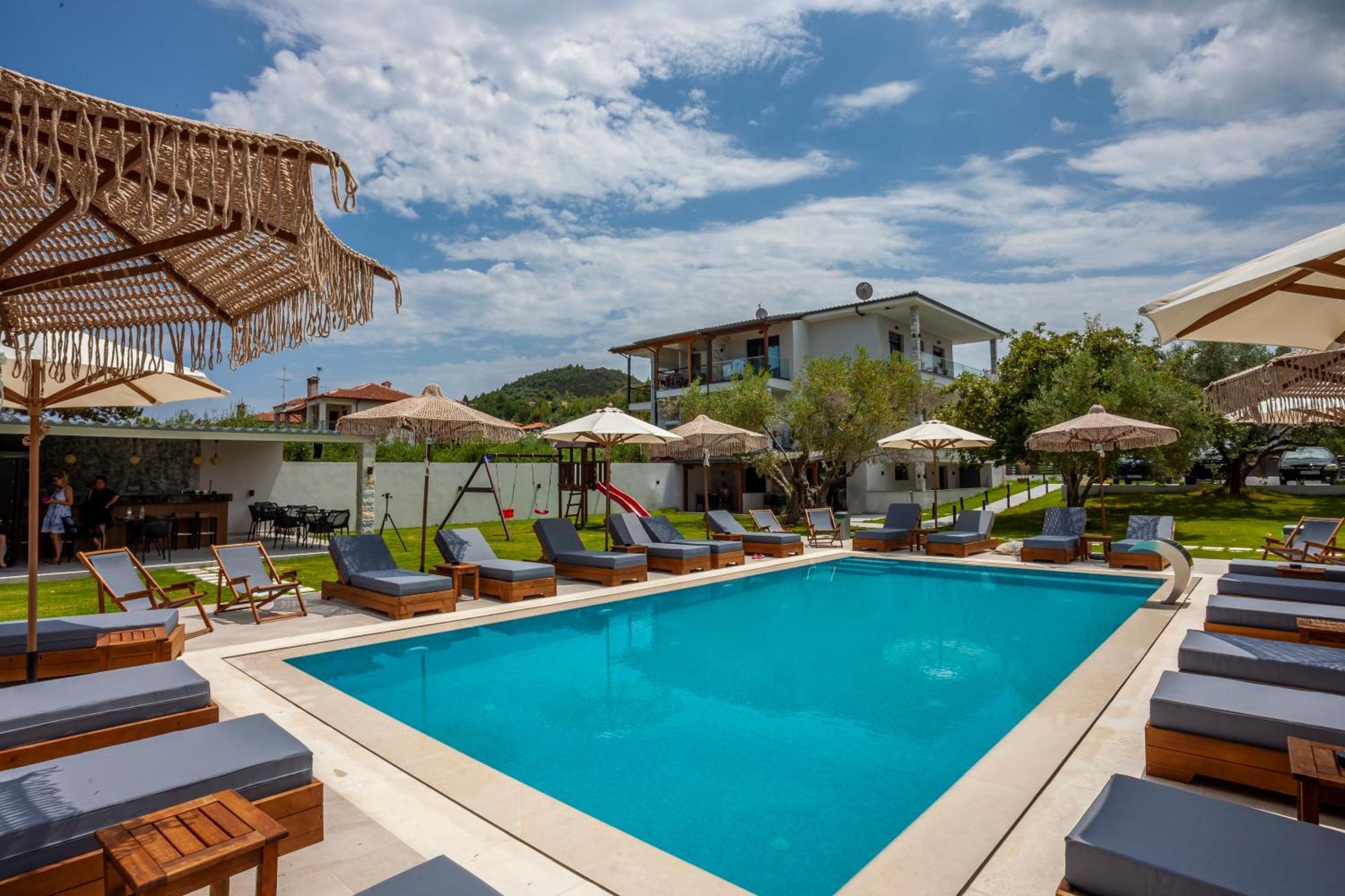 Olia Seaside Residence 120M From The Beach Pefkochori Exteriér fotografie